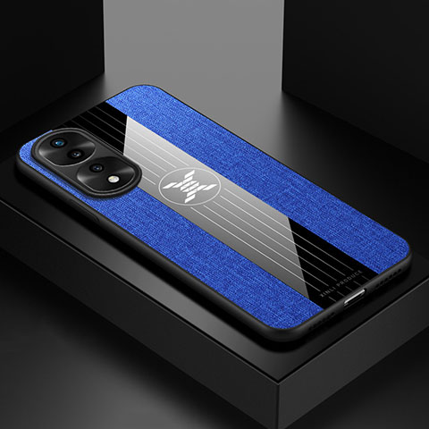 Funda Silicona Ultrafina Goma Carcasa X01L para Huawei Honor 70 Pro 5G Azul