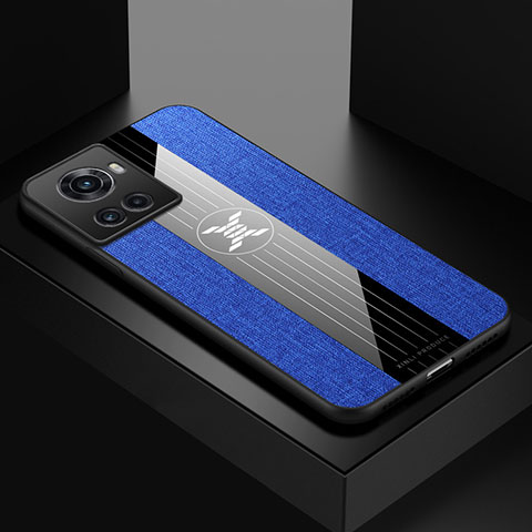 Funda Silicona Ultrafina Goma Carcasa X01L para OnePlus 10R 5G Azul