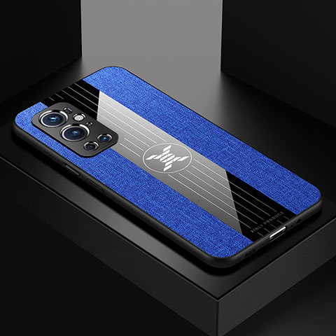 Funda Silicona Ultrafina Goma Carcasa X01L para OnePlus 9 Pro 5G Azul