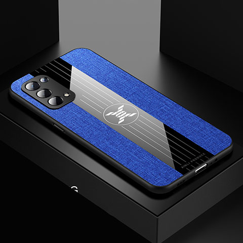 Funda Silicona Ultrafina Goma Carcasa X01L para Oppo A74 5G Azul