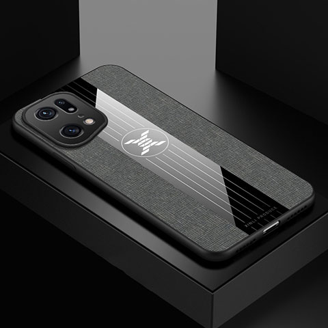 Funda Silicona Ultrafina Goma Carcasa X01L para Oppo Find X5 Pro 5G Gris