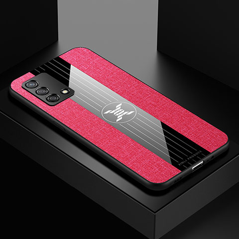 Funda Silicona Ultrafina Goma Carcasa X01L para Oppo Reno6 Lite Rojo