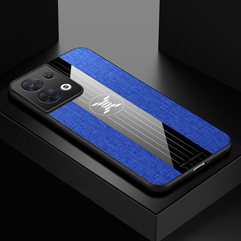 Funda Silicona Ultrafina Goma Carcasa X01L para Oppo Reno9 5G Azul