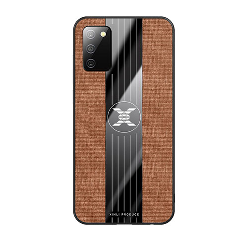 Funda Silicona Ultrafina Goma Carcasa X01L para Samsung Galaxy A02s Marron