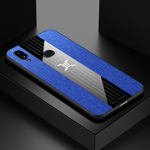 Funda Silicona Ultrafina Goma Carcasa X01L para Samsung Galaxy M01s Azul