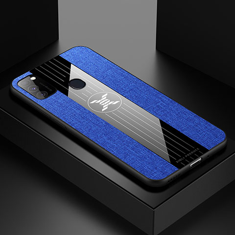 Funda Silicona Ultrafina Goma Carcasa X01L para Samsung Galaxy M21 Azul