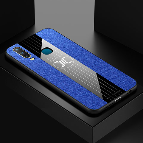 Funda Silicona Ultrafina Goma Carcasa X01L para Vivo Y11 Azul