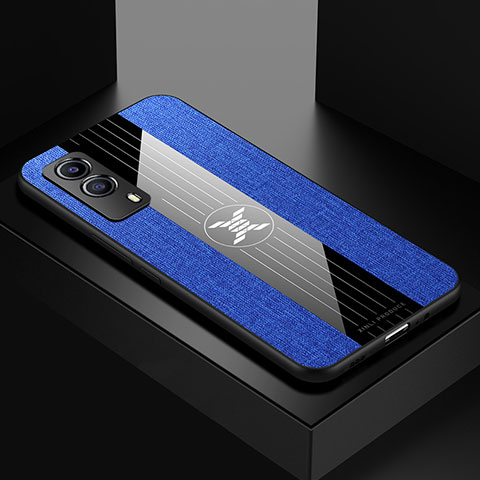 Funda Silicona Ultrafina Goma Carcasa X01L para Vivo Y53s 5G Azul