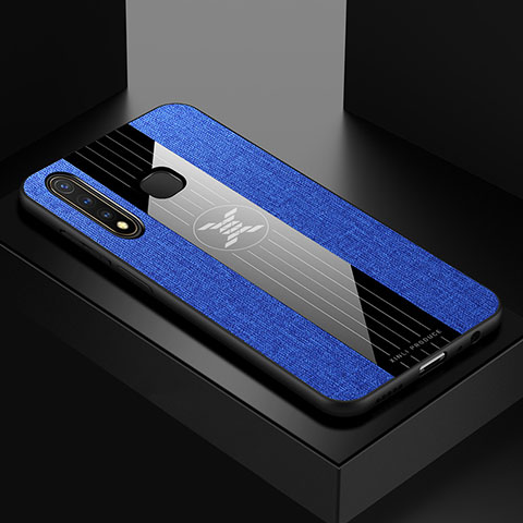 Funda Silicona Ultrafina Goma Carcasa X01L para Vivo Y5s Azul