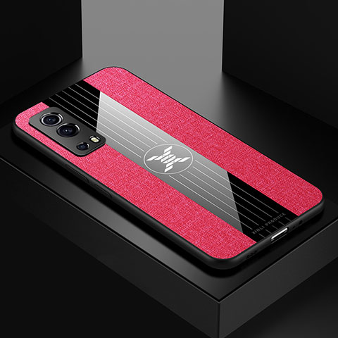 Funda Silicona Ultrafina Goma Carcasa X01L para Vivo Y75s 5G Rojo