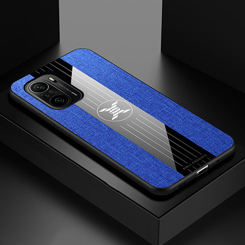 Funda Silicona Ultrafina Goma Carcasa X01L para Xiaomi Poco F3 5G Azul