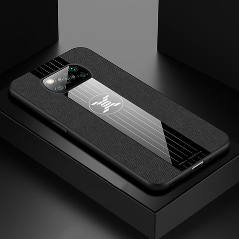 Funda Silicona Ultrafina Goma Carcasa X01L para Xiaomi Poco X3 NFC Negro