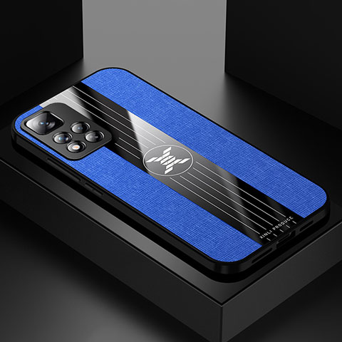 Funda Silicona Ultrafina Goma Carcasa X01L para Xiaomi Poco X4 NFC Azul