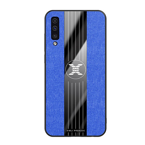 Funda Silicona Ultrafina Goma Carcasa X02L para Samsung Galaxy A50S Azul