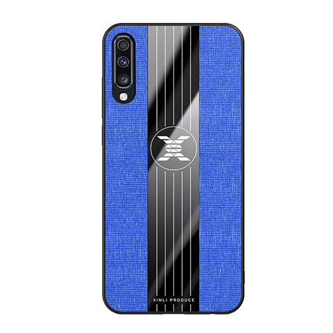 Funda Silicona Ultrafina Goma Carcasa X02L para Samsung Galaxy A70 Azul