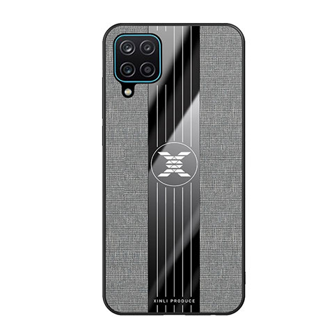 Funda Silicona Ultrafina Goma Carcasa X02L para Samsung Galaxy F12 Gris