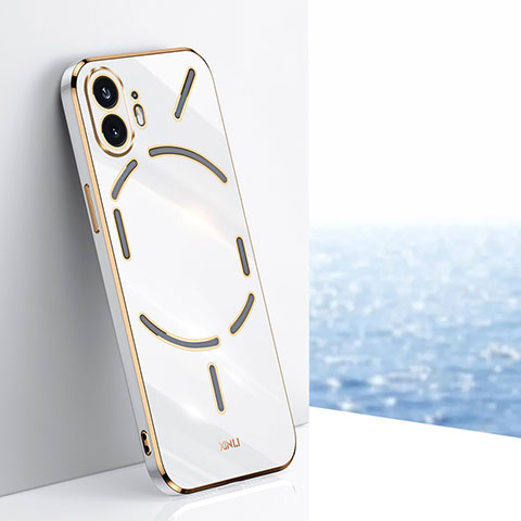 Funda Silicona Ultrafina Goma Carcasa XL1 para Nothing Phone 2 Blanco