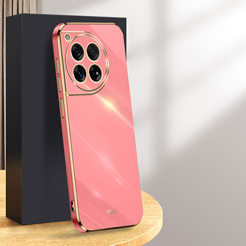 Funda Silicona Ultrafina Goma Carcasa XL1 para OnePlus 12R 5G Rosa Roja
