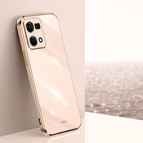 Funda Silicona Ultrafina Goma Carcasa XL1 para Oppo F21 Pro 4G Oro