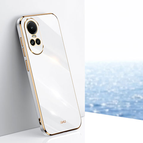 Funda Silicona Ultrafina Goma Carcasa XL1 para Oppo Reno10 5G Blanco