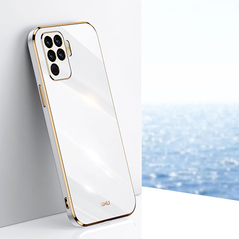 Funda Silicona Ultrafina Goma Carcasa XL1 para Oppo Reno5 Lite Blanco