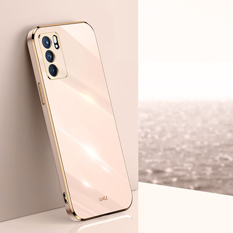 Funda Silicona Ultrafina Goma Carcasa XL1 para Oppo Reno6 5G Oro