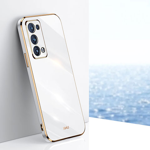 Funda Silicona Ultrafina Goma Carcasa XL1 para Oppo Reno6 Pro 5G Blanco