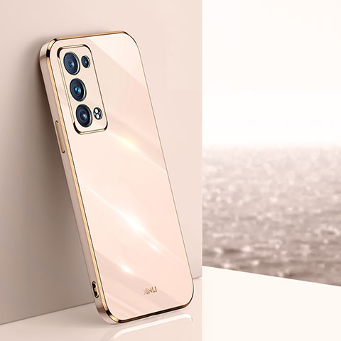 Funda Silicona Ultrafina Goma Carcasa XL1 para Oppo Reno6 Pro+ Plus 5G Oro