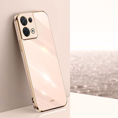 Funda Silicona Ultrafina Goma Carcasa XL1 para Oppo Reno8 5G Oro