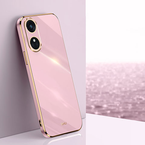 Funda Silicona Ultrafina Goma Carcasa XL1 para Oppo Reno8 T 4G Purpura Claro