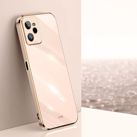 Funda Silicona Ultrafina Goma Carcasa XL1 para Realme Narzo 50A Prime Oro Rosa