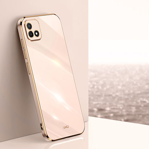 Funda Silicona Ultrafina Goma Carcasa XL1 para Realme Narzo 50i Oro Rosa