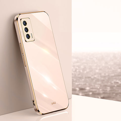 Funda Silicona Ultrafina Goma Carcasa XL1 para Vivo iQOO 7 India 5G Oro