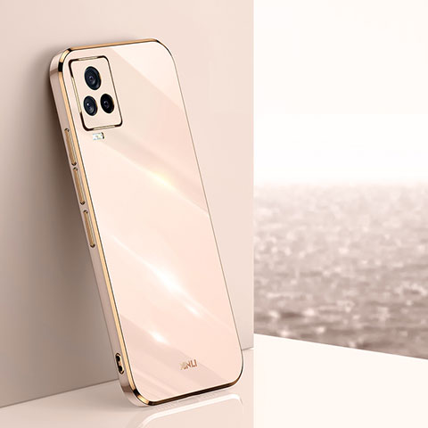 Funda Silicona Ultrafina Goma Carcasa XL1 para Vivo iQOO 7 Legend 5G Oro