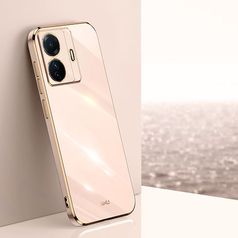 Funda Silicona Ultrafina Goma Carcasa XL1 para Vivo iQOO Z6 Pro 5G Oro