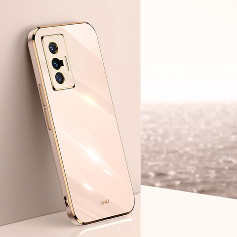 Funda Silicona Ultrafina Goma Carcasa XL1 para Vivo X70t Oro