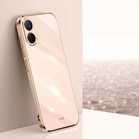 Funda Silicona Ultrafina Goma Carcasa XL1 para Vivo Y02S Oro