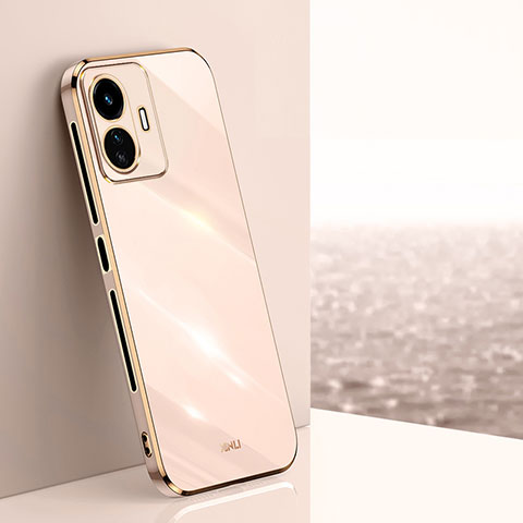 Funda Silicona Ultrafina Goma Carcasa XL1 para Vivo Y77e t1 Oro