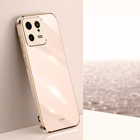 Funda Silicona Ultrafina Goma Carcasa XL1 para Xiaomi Mi 13 5G Oro