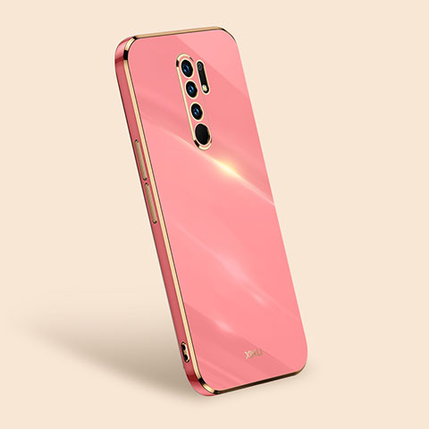 Funda Silicona Ultrafina Goma Carcasa XL1 para Xiaomi Redmi 9 Prime India Rosa Roja