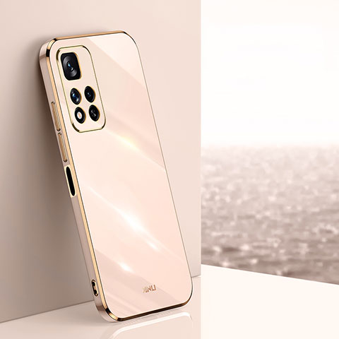 Funda Silicona Ultrafina Goma Carcasa XL1 para Xiaomi Redmi Note 11 Pro+ Plus 5G Oro