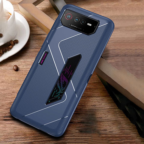 Funda Silicona Ultrafina Goma Carcasa ZJ1 para Asus ROG Phone 6 Azul