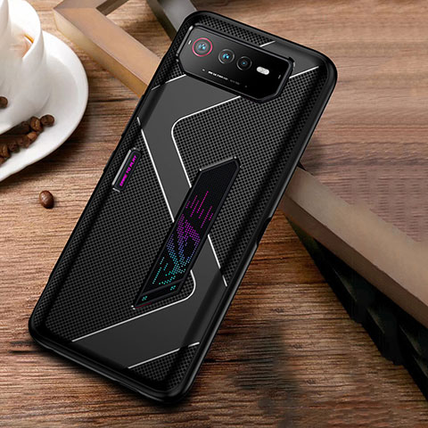 Funda Silicona Ultrafina Goma Carcasa ZJ1 para Asus ROG Phone 6 Negro