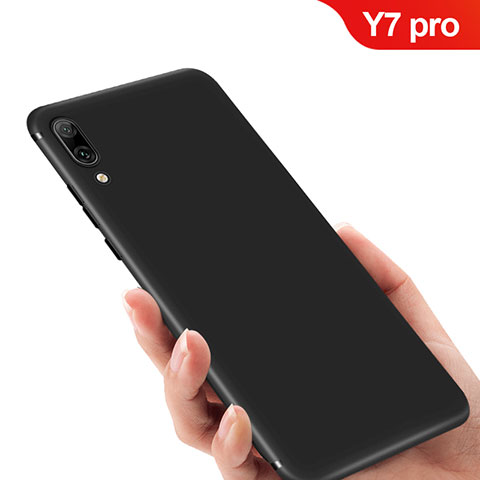 Funda Silicona Ultrafina Goma para Huawei Y7 Pro (2019) Negro