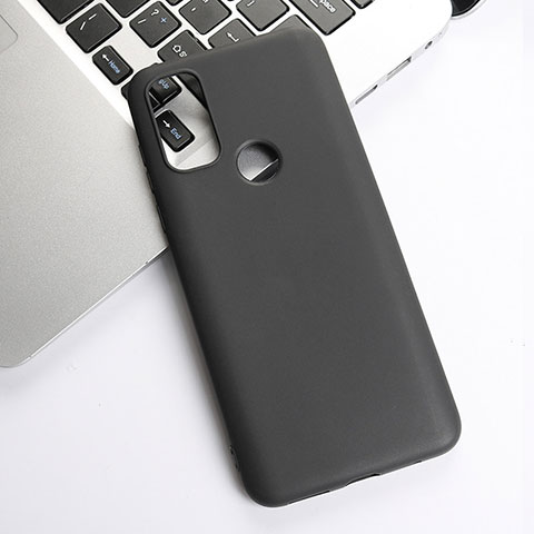 Funda Silicona Ultrafina Goma para Motorola Moto G Pure Negro