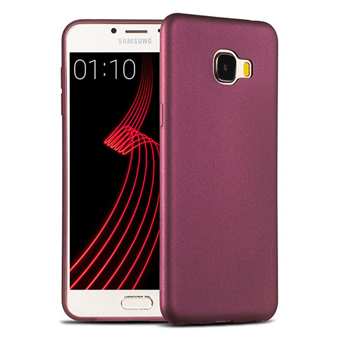 Funda Silicona Ultrafina Goma para Samsung Galaxy C7 SM-C7000 Morado