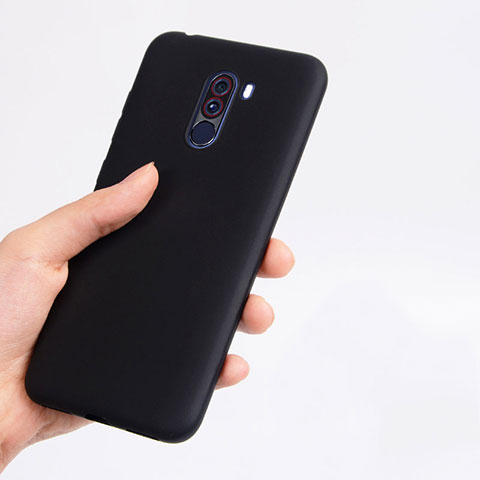 Funda Silicona Ultrafina Goma para Xiaomi Pocophone F1 Negro