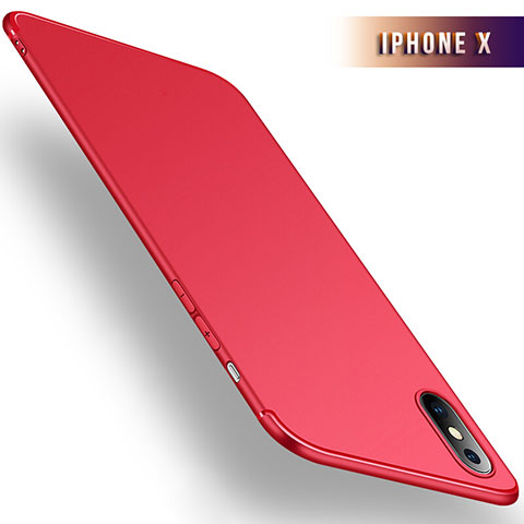 Funda Silicona Ultrafina Goma S02 para Apple iPhone Xs Max Rojo