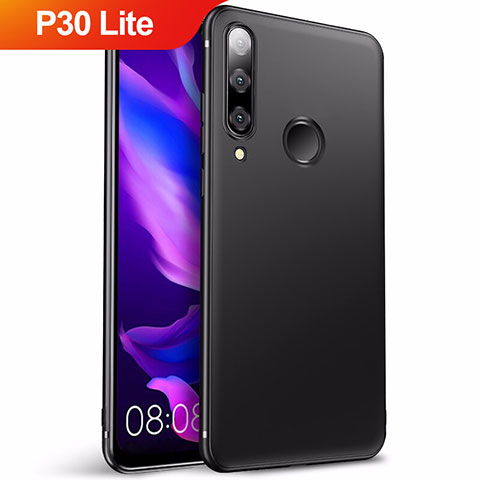 Funda Silicona Ultrafina Goma S03 para Huawei P30 Lite XL Negro