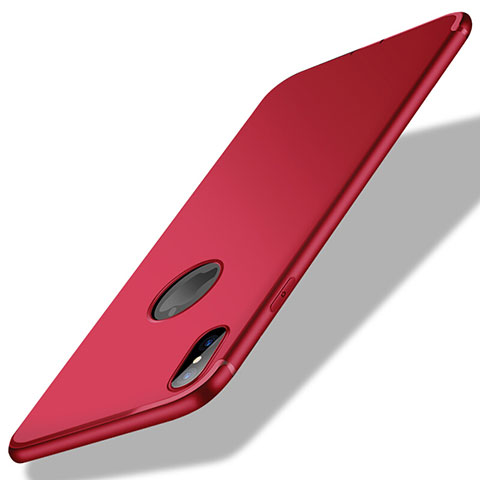 Funda Silicona Ultrafina Goma S04 para Apple iPhone X Rojo